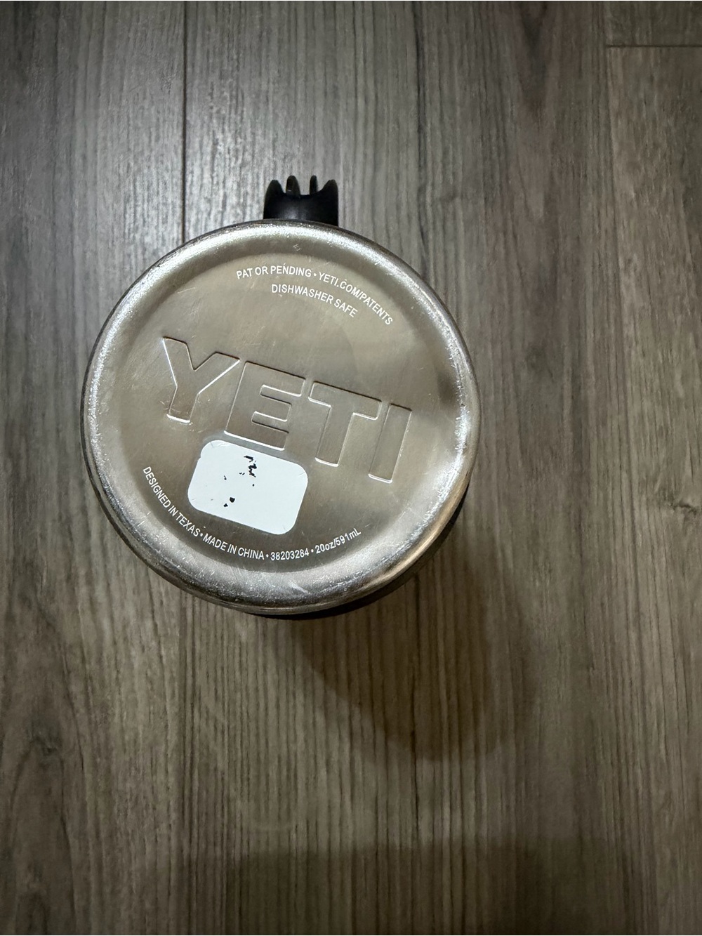 Yeti White Travel Mug with Black Handle and Bands - Picture 6 of 10